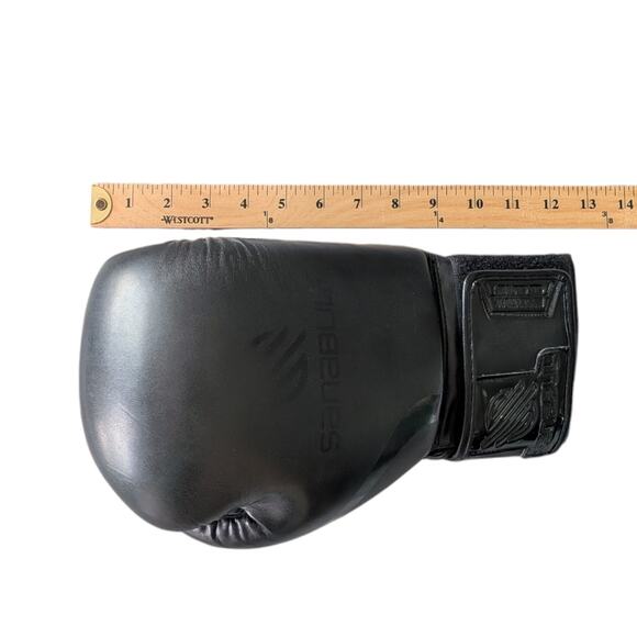 Sanabul Sports Essential Gel Boxing Gloves Black 12 oz - Picture 10 of 11